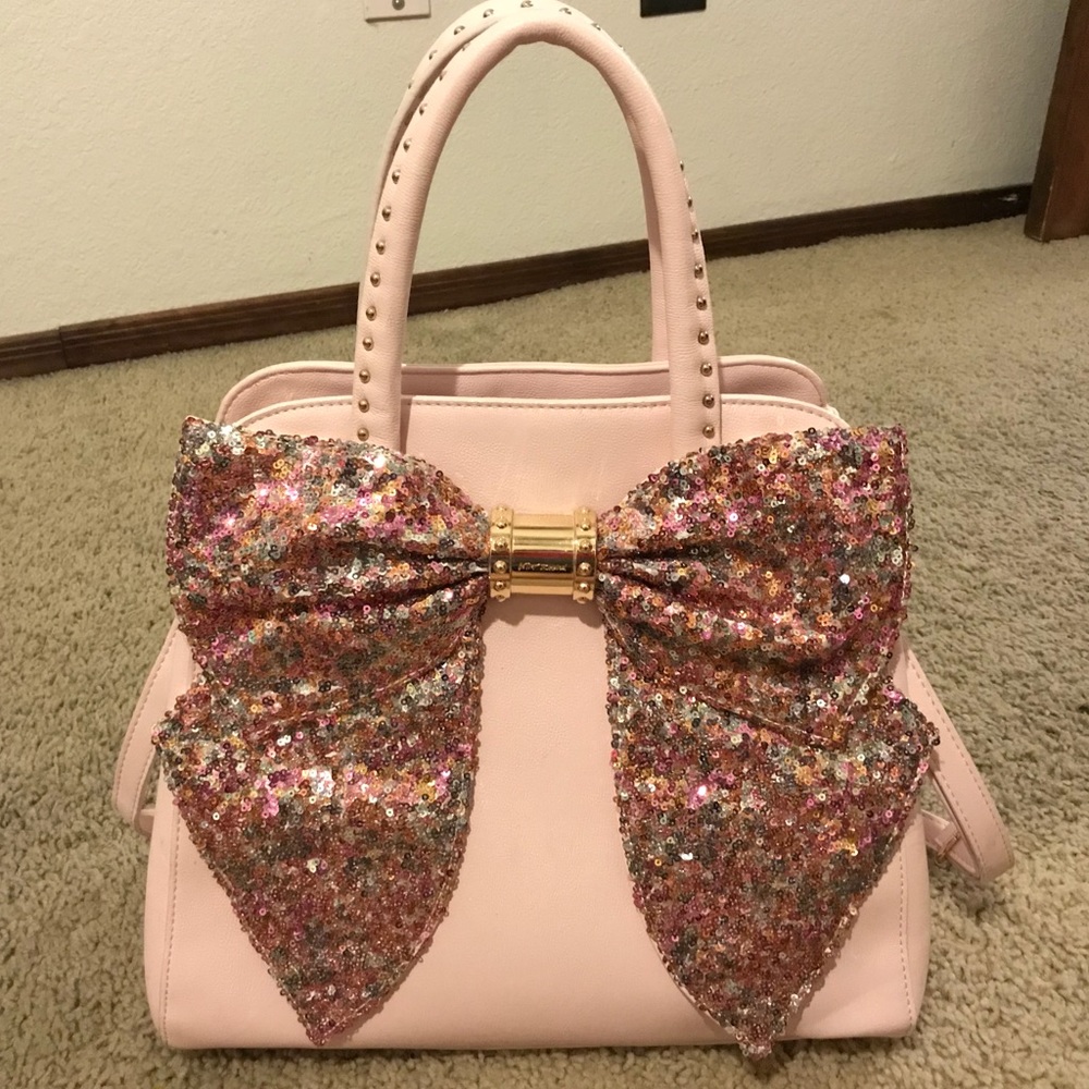 Betsey Johnson pink bow purse brand new